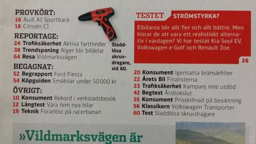 Vi Bilägare nr 1 2015: Citroën C1, Renault Zoe, VW e-Golf, Kia Soul EV, Audi A1