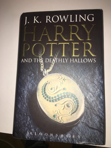Harry Potter and the Deathly Hallows first edition adult Rowling fint skick