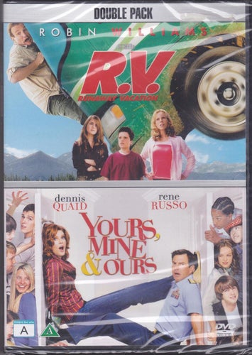 DVD 2i1 / R.V. Runaway Vacation + Yours, Mine & Ours / 2-disc / Ny & Inplastad