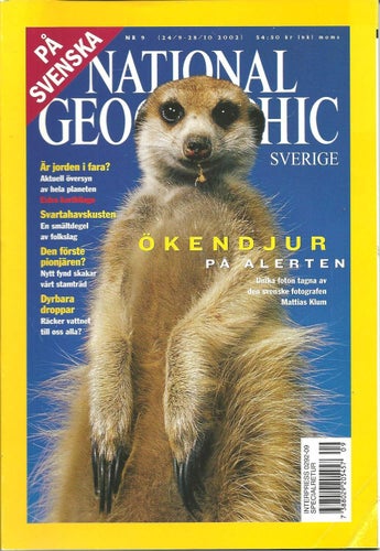 National geographic Nr 9 2002 komplett med bilaga