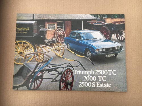 Försäljningsbroschyr TRIUMPH 2500 TC, 2000TC, 2500S Estate
