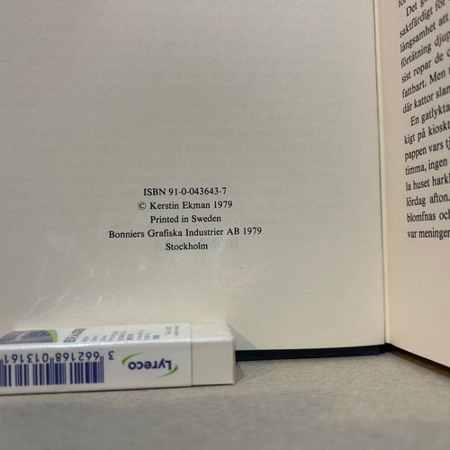 Änglahuset av Kerstin Ekman. Bok. Very good plus