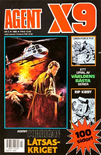 Agent X9 Serietidning 1988 nr 3 (Oläst arkivex)