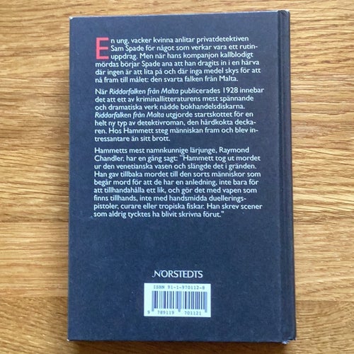 Riddarfalken från Malta av Dashiell Hammett