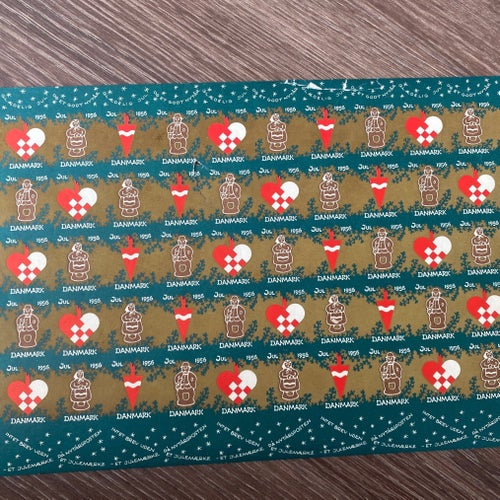 JULEARK FRA 1956 UFOLDET og UTAKKET