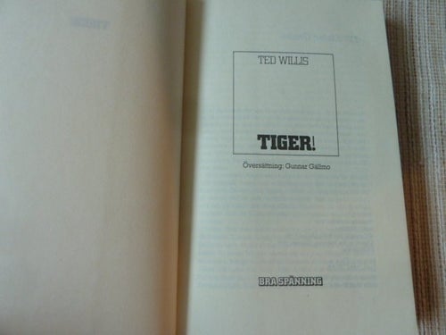 TIGER ! , T. WILLIS, 1980, BÖCKER