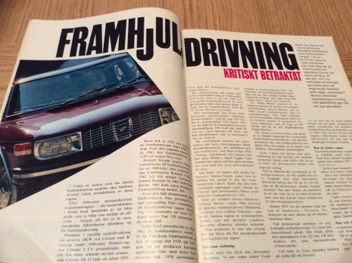Motor nr 7 1975 SAAB framhjulsdrift,Bil priser,Citroën GS,