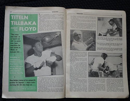 Rekord nr 13 , 1960 Floyd Paterson . Slottsbrons IF bandy på baksidan