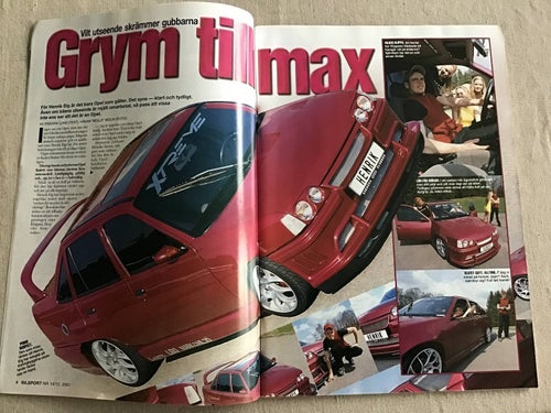 BILSPORT NR 14/15 2001 OPEL KADETT I KLIPPAN,STOR TEST,MUSTANG TYRESÖ,MITSUBISHI