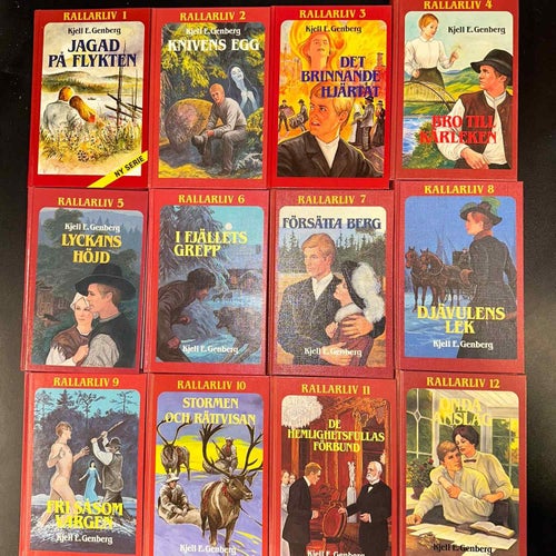 Kjell E. Genberg - Rallarliv del 1-12 - Bokpaket