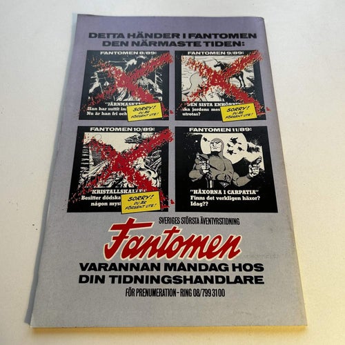 Marvels Universum nr 6 1989, toppex! VF+