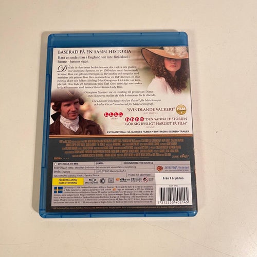 Blu-Ray - the Duchess. Keira Knightley, Ralph Fiennes