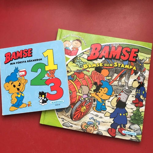 BAMSE MIN FÖRSTA RÄKNEBOK + BAMSE Bamse och Stampa Vi läser tillsammans