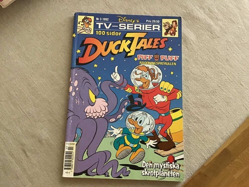 WALT DISNEY DUCK TALES NR 3 1992 PIFF O PUFF,RÄDDNINGSPATRULLEN