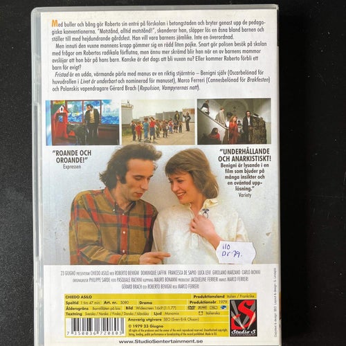 FRISTAD - MANNEN SOM VÄGRADE BLI VUXEN. BENIGNI, FERRERI DVD DRAMA -79. STUDIO S