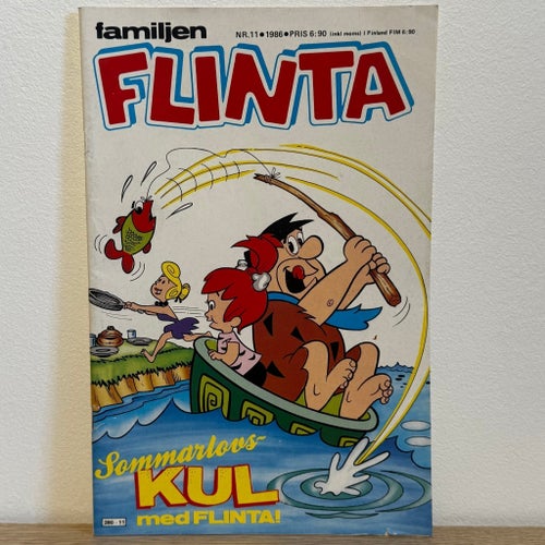 Familjen Flinta nr 11/1986 – Sommarlovskul med Flinta! Semic