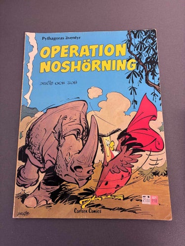 Pythagoras Äventyr: Operation Noshörning, av Derib och Job