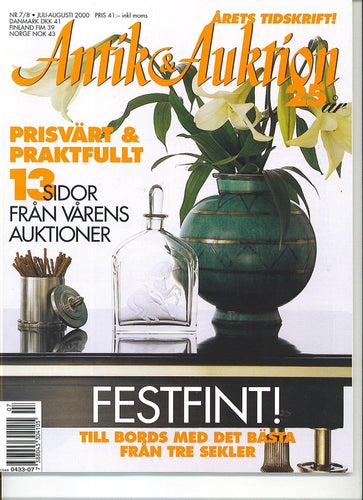 Antik & Auktion 7-8/2000 - Möbler i bambu, rostfri design m m