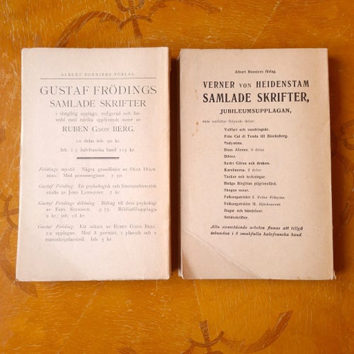 Gustaf Fröding Samlade Dikter I och II tryckta 1921