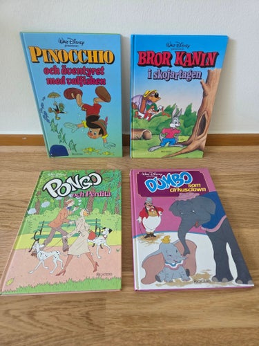 4 st Walt Disney böcker