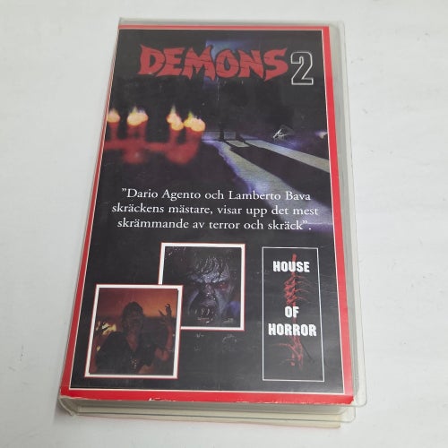 Demons 2, Dario Argento, House of Horror VHS film