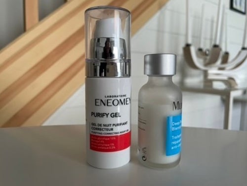 Acne. Medicinsk hudvård. Eneomey Purify Gel. Murad Deep Relief Blemmish.