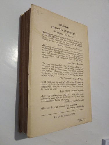 Foto von Blomberg - Olle Hedberg, bok. Fine plus