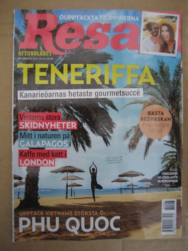 Resa Nr:7-2016 (Teneriffa, Phu Quoc, Galapagos, London, Filippinerna)
