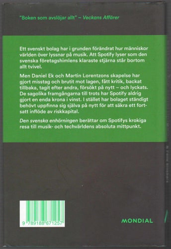 Den svenska enhörningen / Rasmus Fleischer, Pelle Snickars
