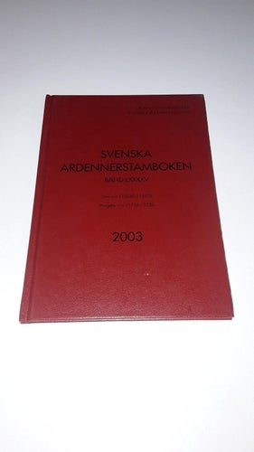 Svenska Ardennerstamboken band 95 2003 (Svårfunnen)