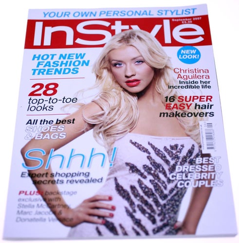 InStyle magazine-September 2007-Christina Aguilera front cover-NEW-Weight: 696g