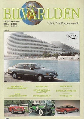 BILARVÄRLDEN Nr2 1985