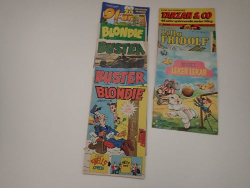91:an, Blondie, Buster, Tarzan & Co, Lilla Fridolf, Djuren Leker Lekar