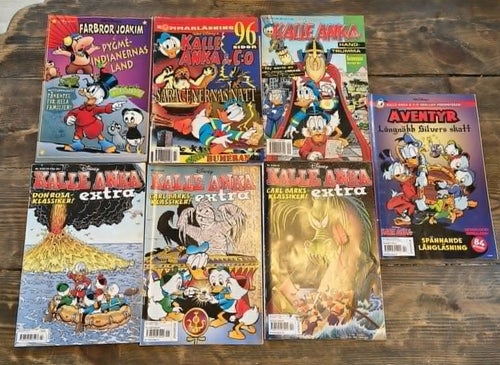 Kalle Anka Extra, Kalle Anka & C:o Don Rosa & Farbror Joakim - sju tidningar.