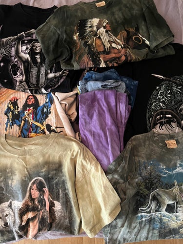 Indian och djurmotiv T-shirts, 11 styck.