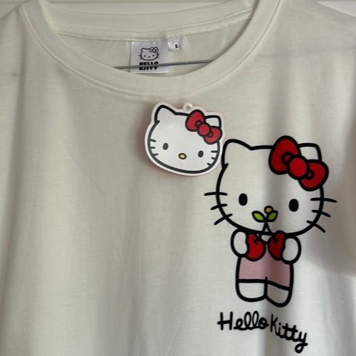 Hello Kitty vit t-shirt, ny