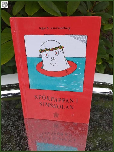 Bok Spökpappan i simskolan Inger & Lasse Sandberg Macdonalds läsrörelse