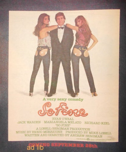 SO FINE, A VERY SEXY COMEDY, TIDNINGSANNONS 1981