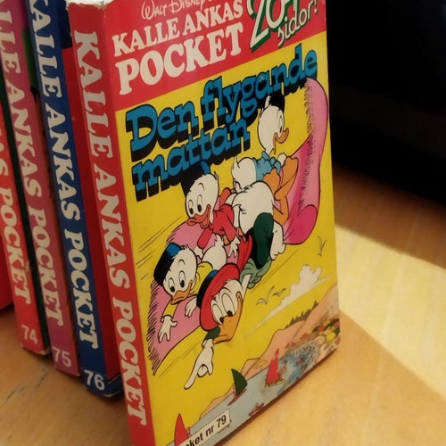 Kalle Ankas pocket 79 Walt Disney's Den flyggande mattan. Very Good+