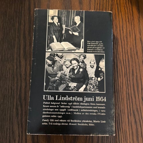 I regeringen 1954-1959 av Ulla Lindström, 1969