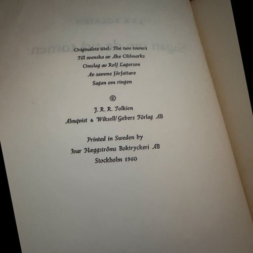 Sagan om ringen av J.R.R. Tolkien, 1959, 1960, 1961