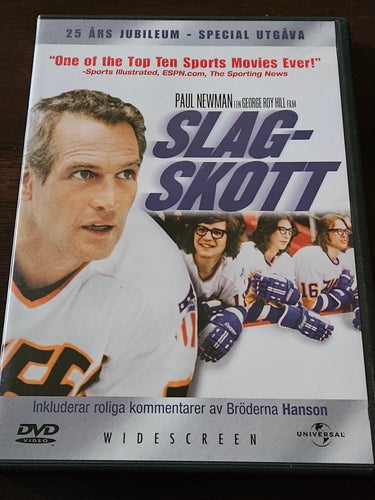 SLAG-SKOTT -special utgåva. Paul newman..DVD . Svensktext