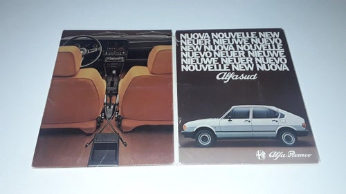 Alfa Sud pressinfo med bilder svensk text