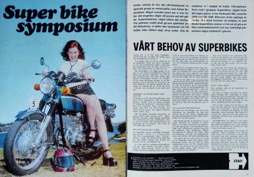 SUPERBIKES TUNGVIKTARE MC ARTIKEL 1973