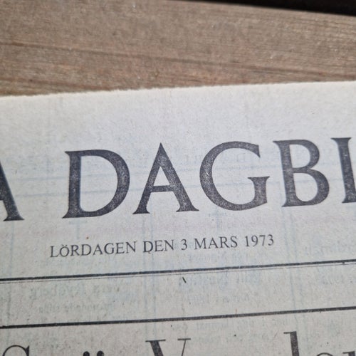 Svenska Dagbladet Lördagen den 3 Mars 1973