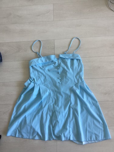 Ljusblå Klänning STL 4XL (52) NY