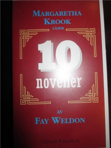 Margareta Krook läser 10 noveller av Fay Weldon, ljudbok kassettbok