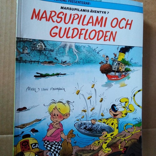 Marsupilamis äventyr 7 Marsupilami och guldfloden 1:a upplagan Fine