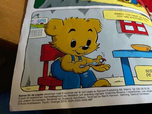 Bamse för de yngsta Surre och den elaka humlan, Fine plus