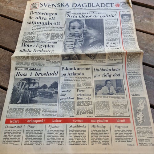 Svenska Dagbladet från 1978